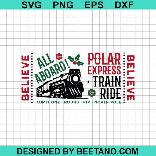 Polar Express SVG, Polar Express Train SVG, Merry Christmas SVG