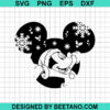 Mickey head christmas SVG