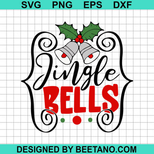 Jingle Bells Christmas SVG, Jingle Bells SVG, Merry Christmas SVG