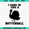 I Came In Like A Butterball Svg