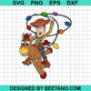 Woody With Christmas Light Svg