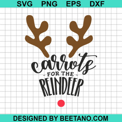 Carrots For The Reindeer SVG