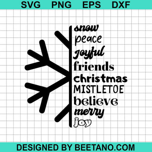 Christmas Snowflake Svg