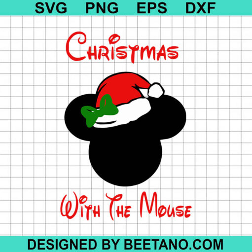 Christmas With The Mouse Svg