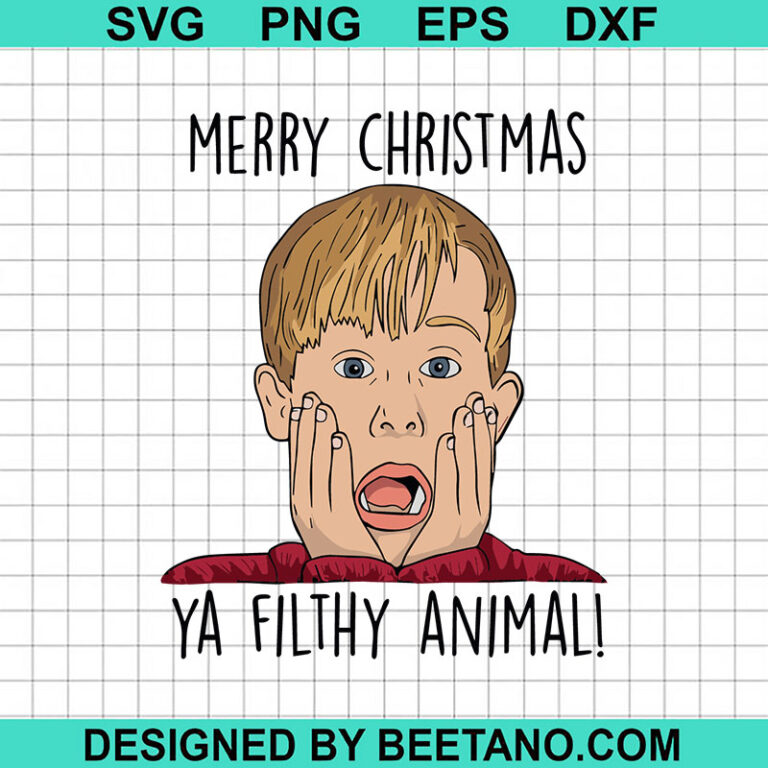 Merry Christmas Ya Filthy Animal SVG, Kelvin Home Alone Christmas SVG