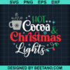 Hot Cocoa Christmas Lights SVG