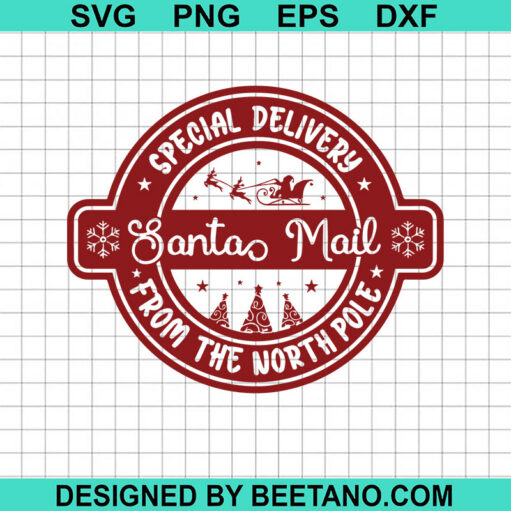 Santa Mail Svg