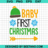 Baby First Christmas Svg