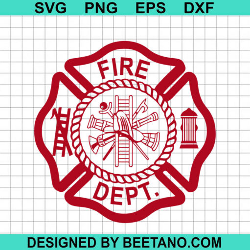 Fire Dept SVG, Firefighter Logo SVG, Firefighter Department Logo SVG