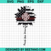 Back The Brave Sunflower Firefighter Logo Svg