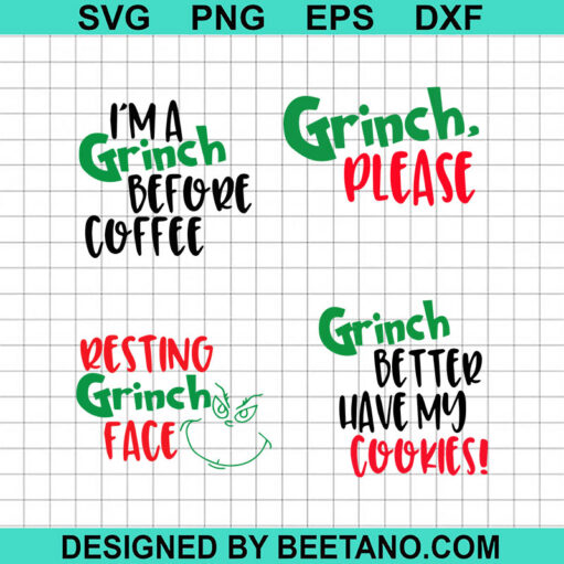 Grinch Christmas Bundle SVG, Grinch Quotes SVG, Funny Grinch SVG