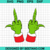 Grinch Middle Finger Svg