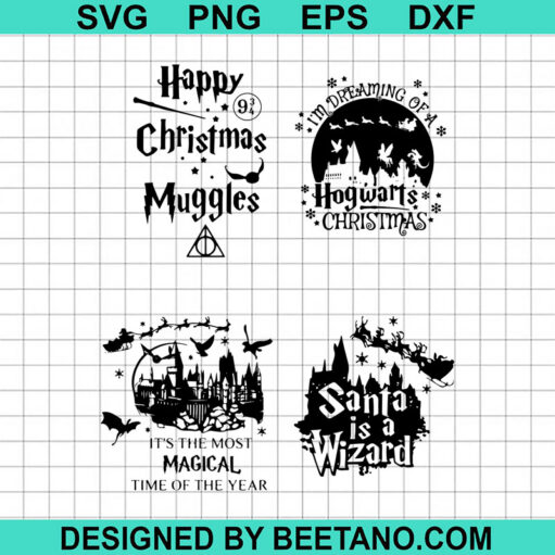 Happy Christmas Muggle Svg