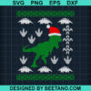 Dinosaur Ugly Sweater Christmas Svg