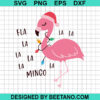 Flamingo With Santa Hat Svg