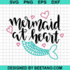 Mermaid At Heart Svg