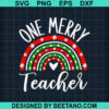 One Merry Teacher Svg