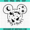 Merry And Bright Mickey Head Svg