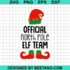 Official North Pole Elf Team Svg