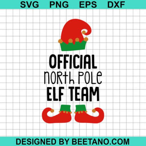 Official North Pole Elf Team Svg
