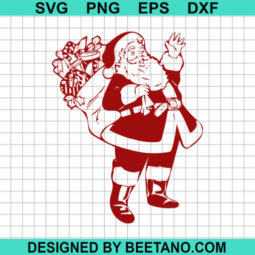 Christmas Santa Claus SVG,  Santa Merry Christmas SVG, Christmas Gift SVG