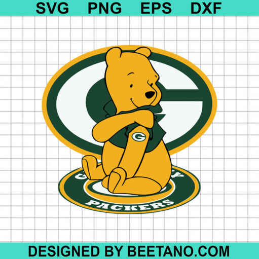 Winnie The Pooh Green Bay Packers Svg