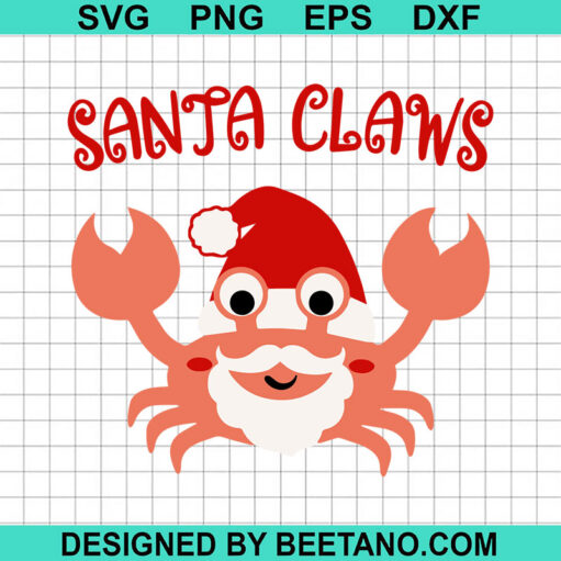 Santa Claus Crab Svg