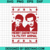 Merry Christmas Ya Filthy Animals Home Alone Svg
