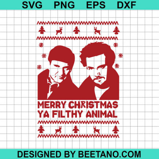 Merry Christmas Ya Filthy Animals Home Alone Svg