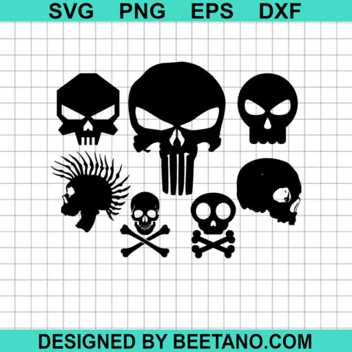 Punisher Skull Bundle Svg