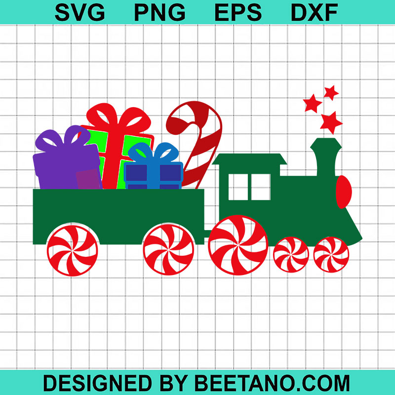 Christmas Train SVG, Christmas Candy Cane SVG, Funny Christmas SVG