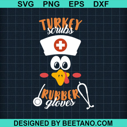 Turkey Scrubs Rubber Gloves Svg