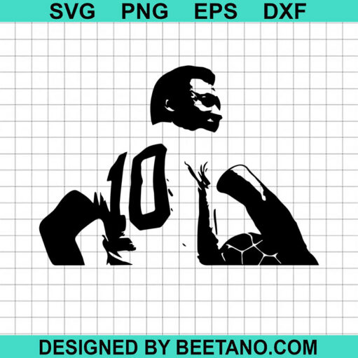 Pele King Football Svg