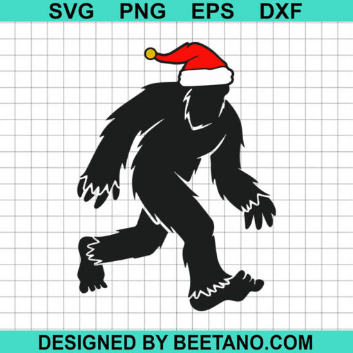 Bigfoot Christmas Svg