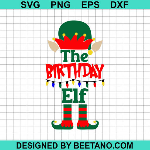 The Birthday Elf Svg