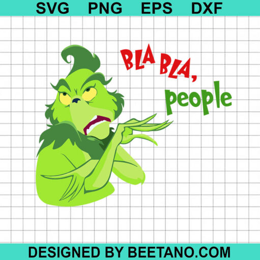 Grinch Bla Bla People Svg