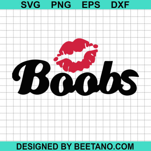Kiss Boobs Svg