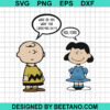 Charlie Brown And Lucy Van Pelt Christmas Svg