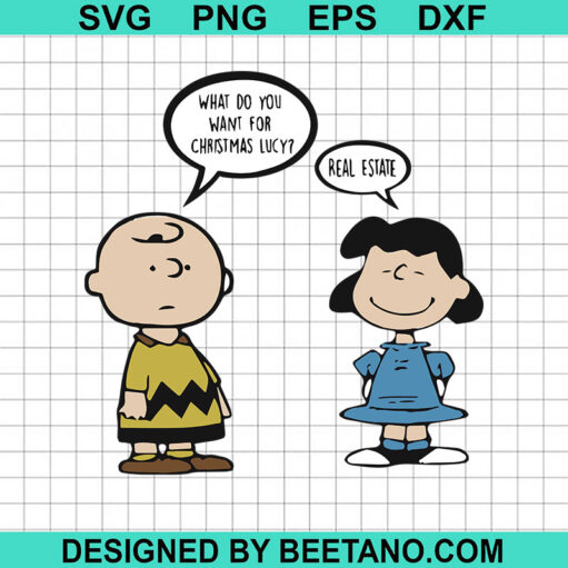 Charlie Brown And Lucy Van Pelt Christmas Svg