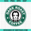 Wednesday Addams Coffee Logo Svg