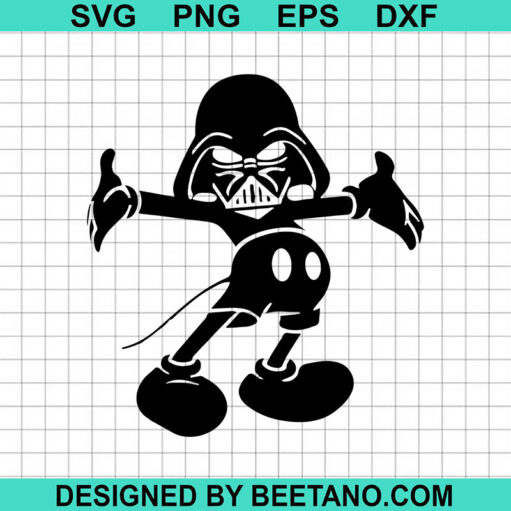 Mickey Darth Vader SVG, Star Wars Disney SVG, Funny Darth Vader SVG