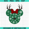 Minnie Head Reindeer Svg