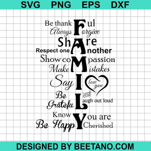 Family Rules Svg