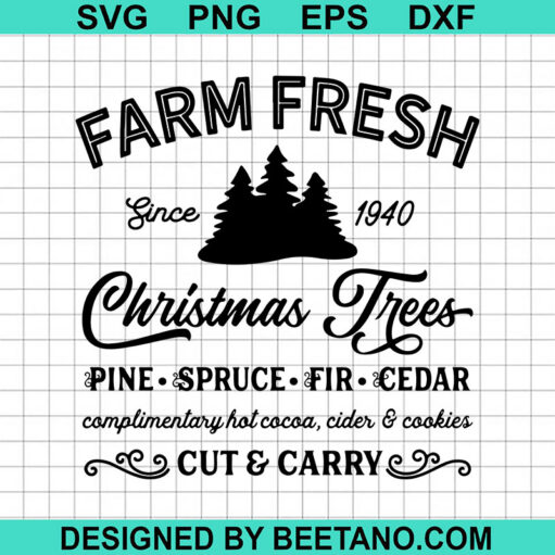 Farm Fresh Christmas Tree Svg