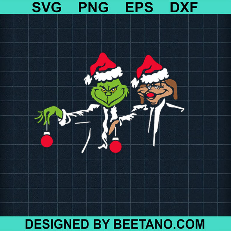Grinch Holding Ornament SVG, Grinch With Santa Hat SVG, Grinch ...