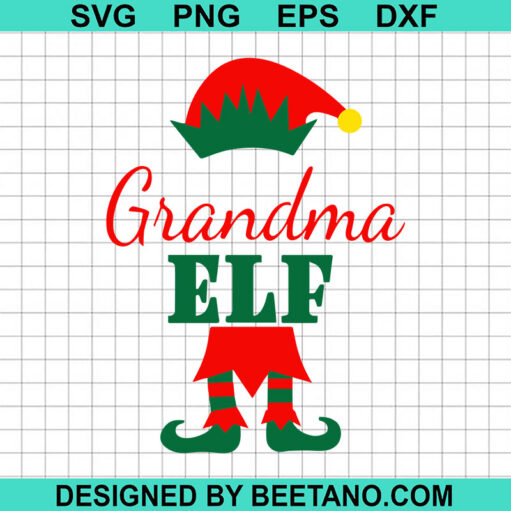Grandma Elf Svg