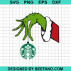 Grinch Holding Starbucks Ornament Svg