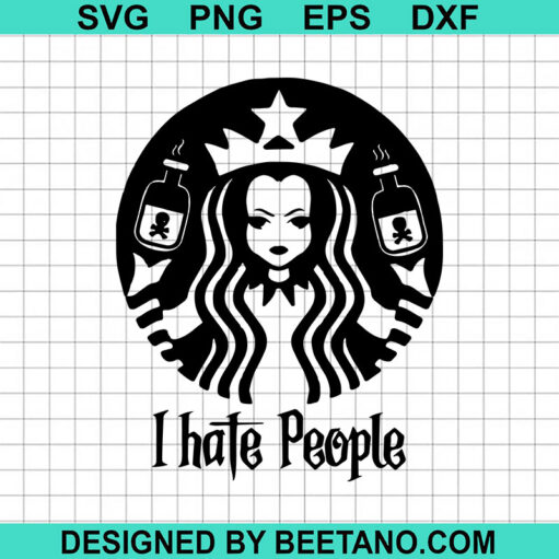 Wednesday Addams Starbucks Coffee Logo Svg