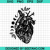 Mandala Anatomical Heart Svg