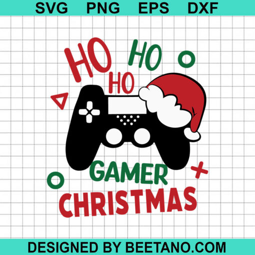 Ho Ho Ho Gamer Christmas Svg